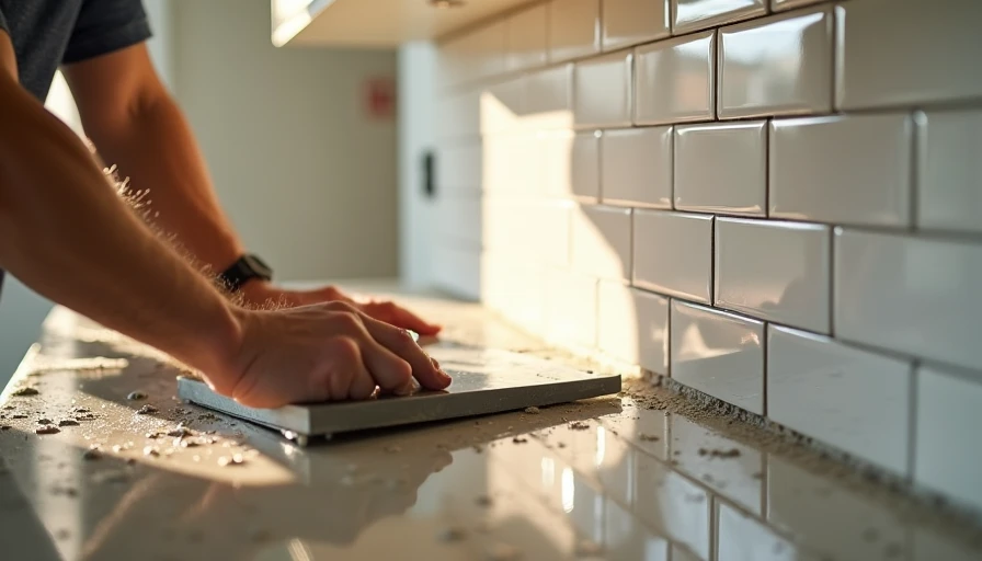 Installing higher quality backsplash tiles in new construction kitchen after closing