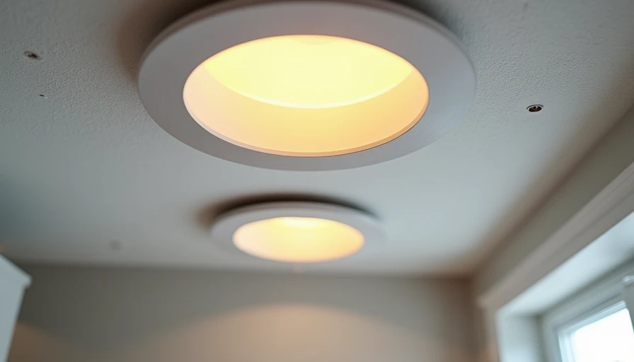 Recessed lighting installation in new build ceiling