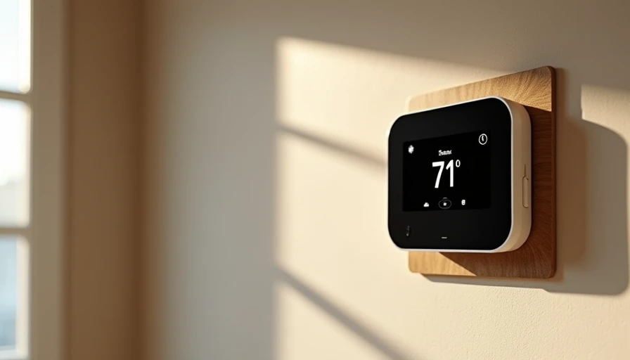 Smart thermostat installation in new build living area