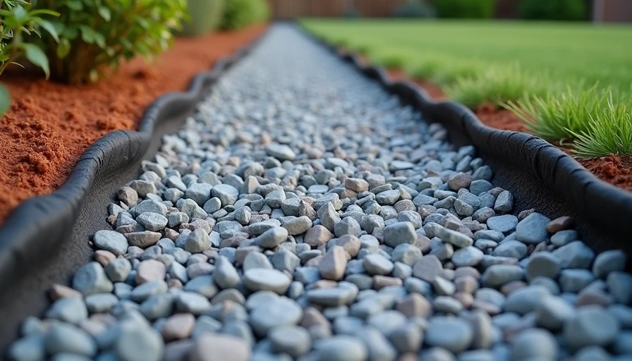Budget gravel pathway installed in new build backyard for year one usability