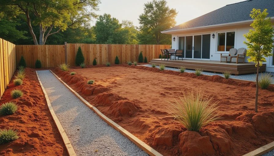Landscaping on a Budget Year One — Dirt Patches Are Normal