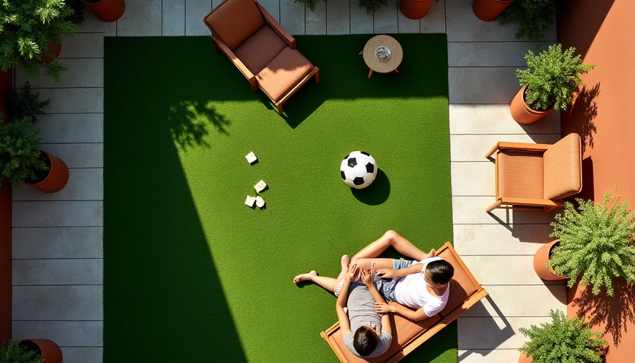 Visual context for backyard artificial turf ideas