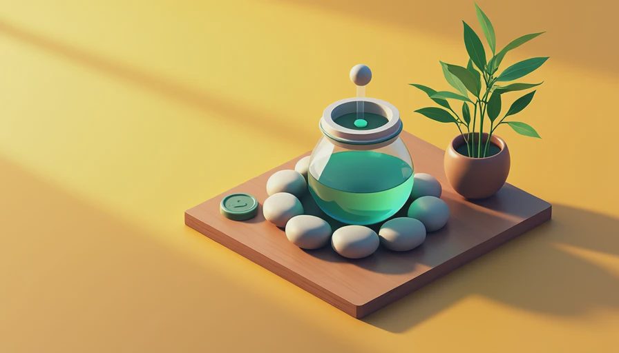 Visual context for water fountain jar