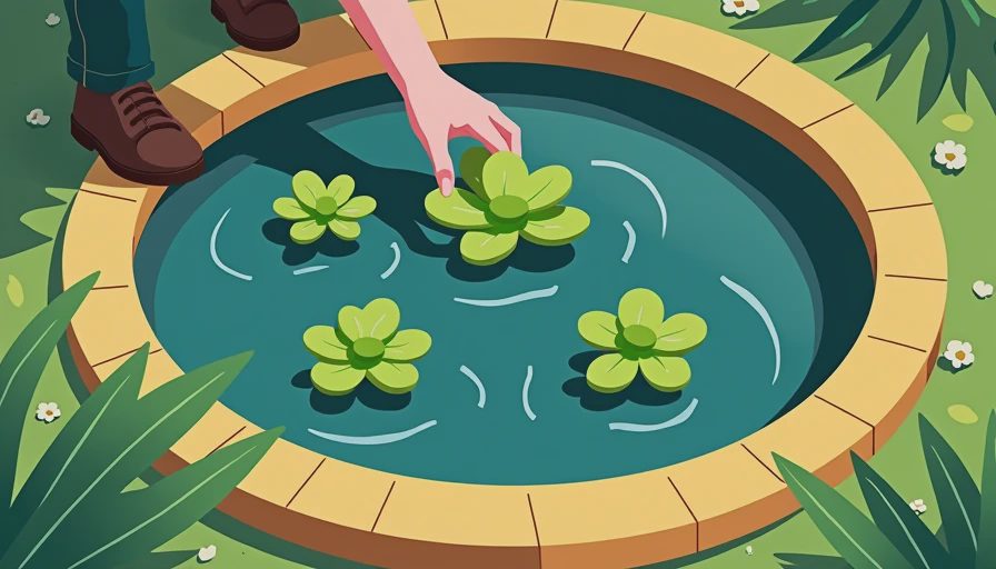 Illustration for easy pond plants