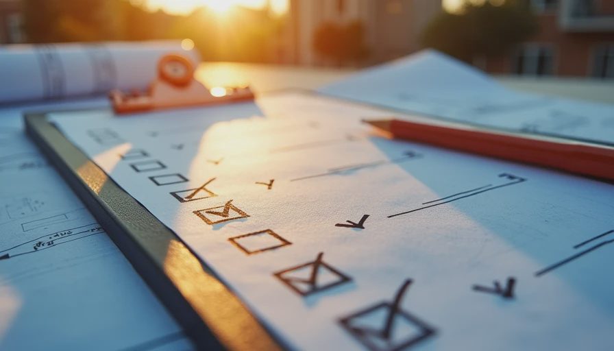 Visual context for new building construction checklist